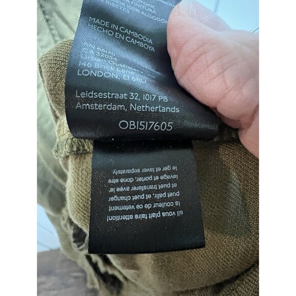 Anthropologie Pilcro Moss Flutter Sleeve Button Front Tunic Dress, S - Picture 7 of 10